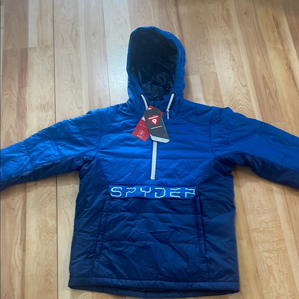 Spyder Royal Blue Quilted Pullover